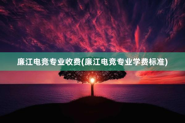 廉江电竞专业收费(廉江电竞专业学费标准)