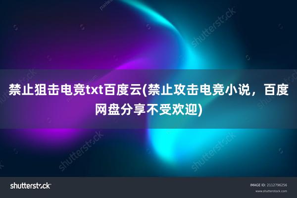 禁止狙击电竞txt百度云(禁止攻击电竞小说，百度网盘分享不受欢迎)